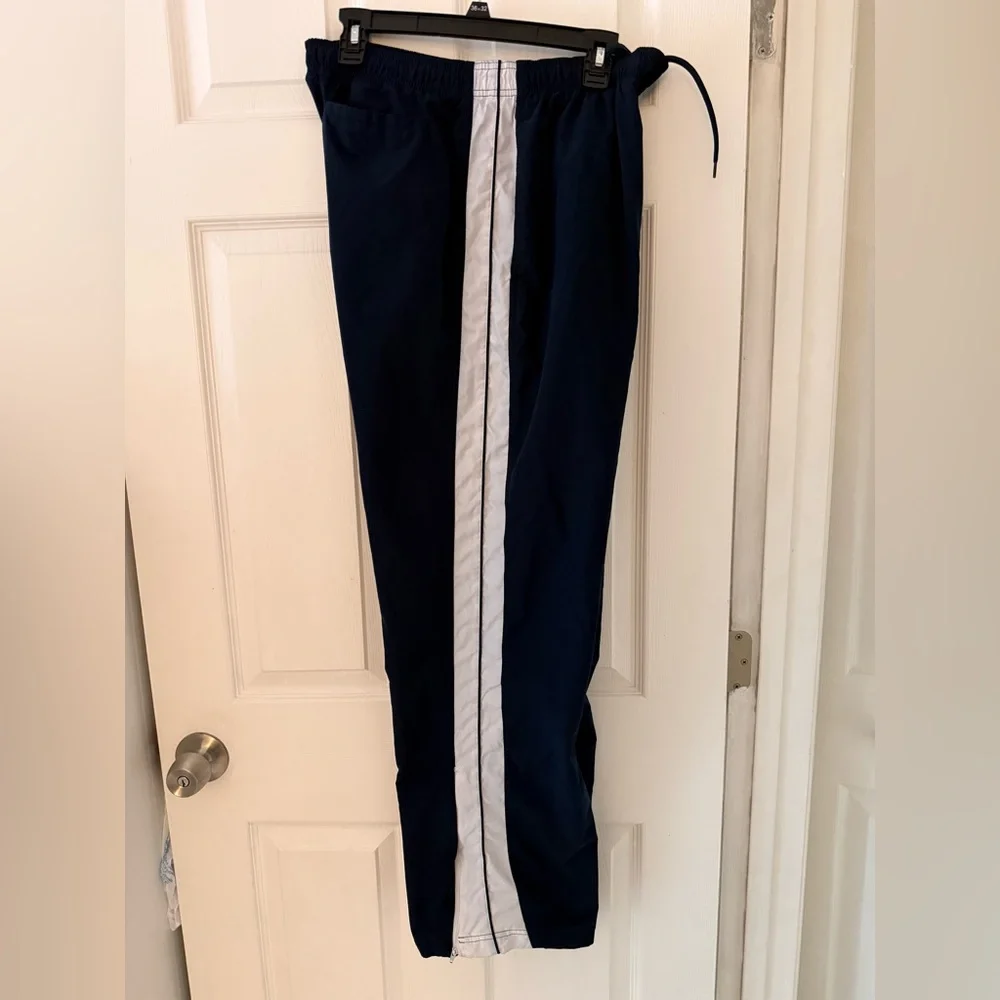 REEBOK Vintage Dark Blue Pants with White Stripes